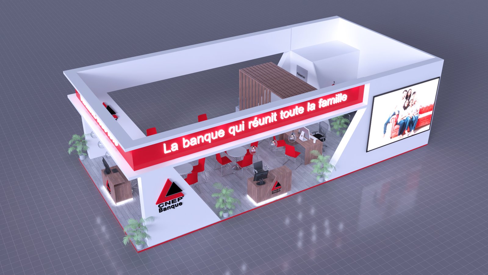 Architecture Commerciale – Stand CNEP Banque